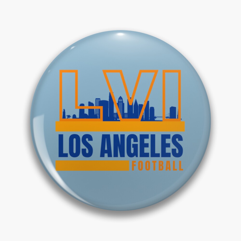 Los Angeles Football Yellow Blue Orange Los Angeles Rams NFL Apparel Super  Bowl LVI Pin for Sale by CameronBischoff