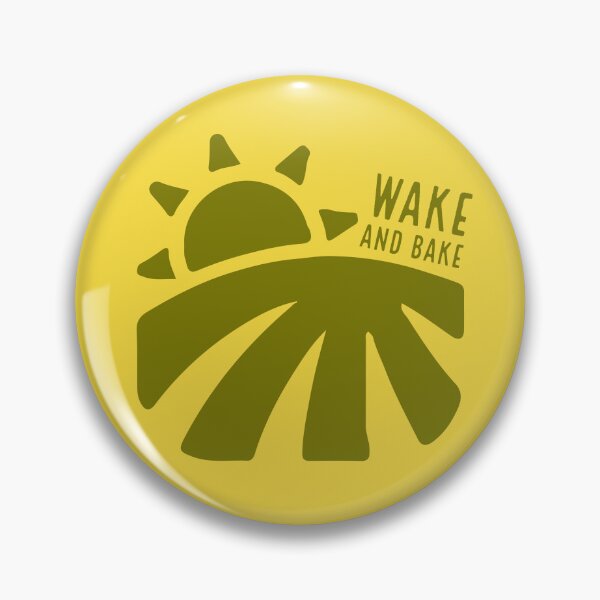 Item preview, Wake and Bake Sticker Design for Stoners, Weed Lovers and Marijuana Smokers designed and sold by SteamParliament.