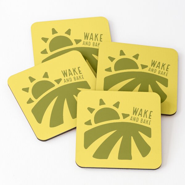 Item preview, Wake and Bake Sticker Design for Stoners, Weed Lovers and Marijuana Smokers designed and sold by SteamParliament.