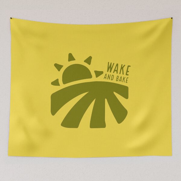 Item preview, Wake and Bake Sticker Design for Stoners, Weed Lovers and Marijuana Smokers designed and sold by SteamParliament.