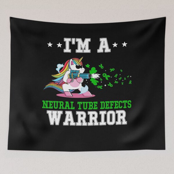 Item preview, Funny Unicorn I'm A Neural Tube Defects Warrior designed and sold by heppenp.