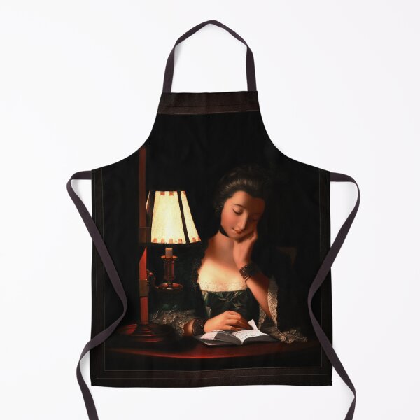 Item preview, Woman Reading By A Paper Bell Shade by Henry Robert Morland Classical Fine Art Old Masters Reproduction designed and sold by Xzendor7 Digital Art Creations.