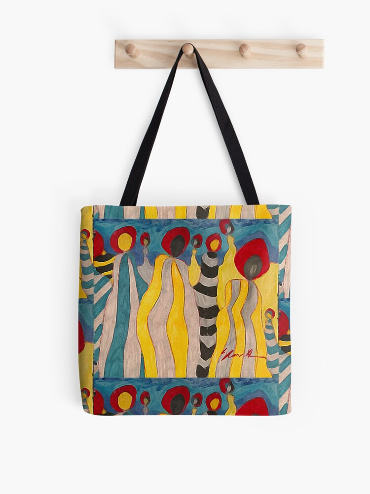 Thumbnail 1 of 2, Tote Bag, In and Out Crowd designed and sold by GraceArt.