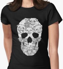 Camiseta entallada para mujer Pug Skull