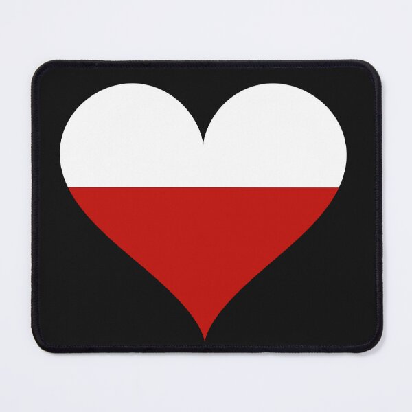Item preview, Polish Heart Flag designed and sold by hardscuffle.