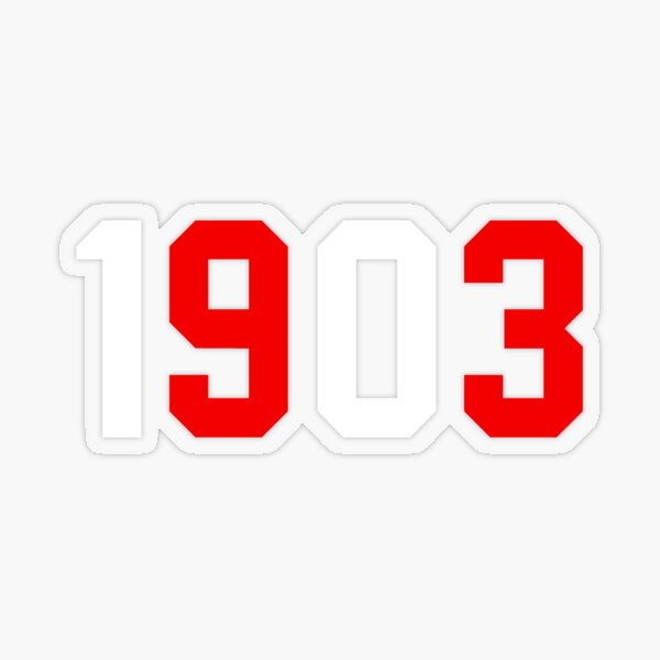 1903 Atlético de Madrid Rayado Pegatina transparente