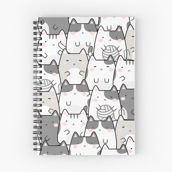 Item preview, Kawaii Cats - Gray designed and sold by murkyswamp.