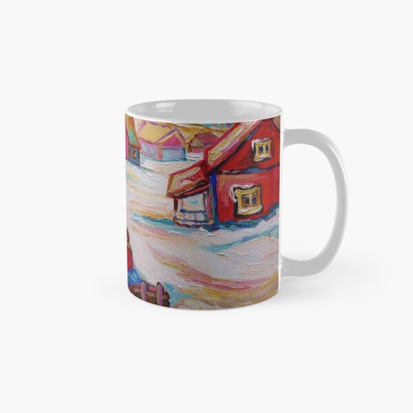 Item preview, BEAUTIFUL PAINTINGS OF CANADA LOGGER WITH SLED CHARMING QUEBEC WINTER SCENE CAROLE SPANDAU designed and sold by Carole  Spandau.