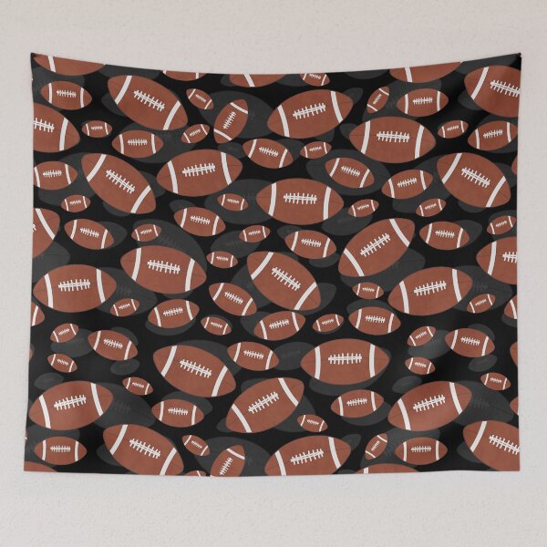 Item preview, Football Ball Balls Pattern Blue Sport Sports designed and sold by Spaceshipsells.