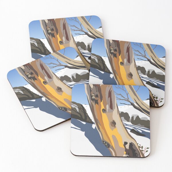 Item preview, Snowy Gumtree - Perisher Thredobo Skiing Snowboarding designed and sold by adlibcreative.