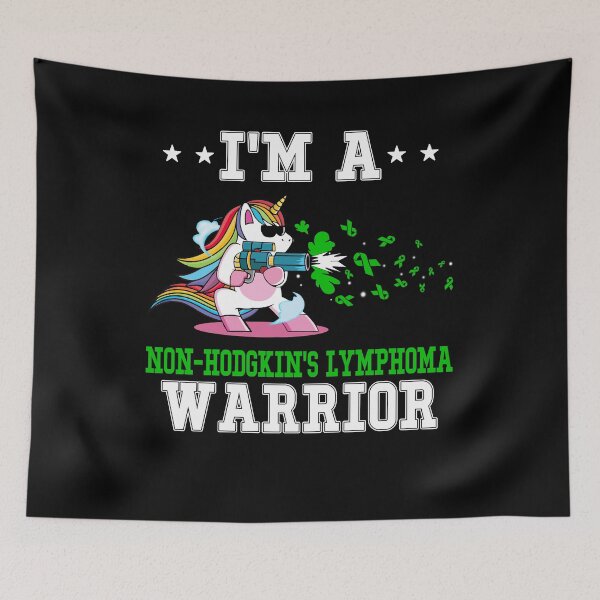 Item preview, Funny Unicorn I'm A Non-Hodgkin's Lymphoma Warrior designed and sold by heppenp.