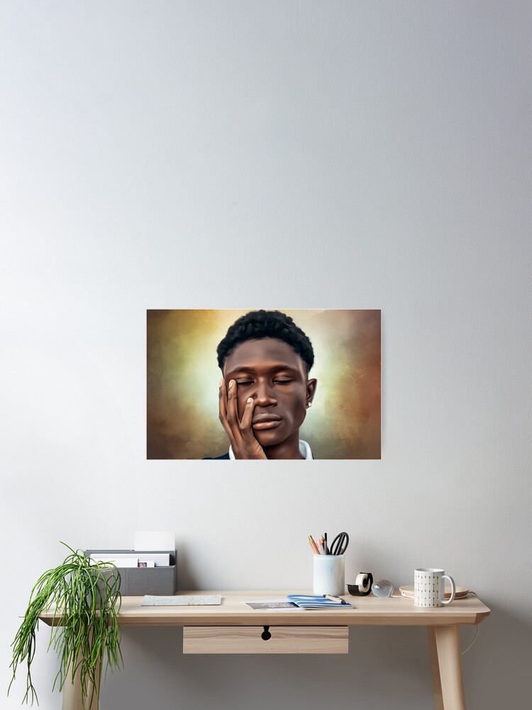 Thumbnail 1 of 3, Poster, Digital Black Thought 2 designed and sold by wayneflint.