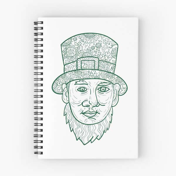 Item preview, Leprechaun Head Front Mandala designed and sold by patrimonio.
