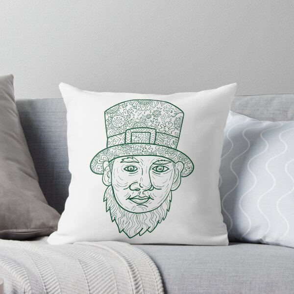 Item preview, Leprechaun Head Front Mandala designed and sold by patrimonio.