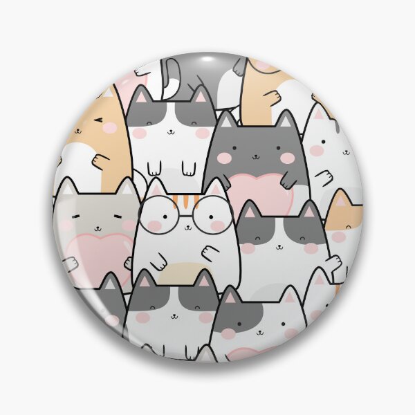Item preview, Kawaii Cats - Orange and Gray designed and sold by murkyswamp.
