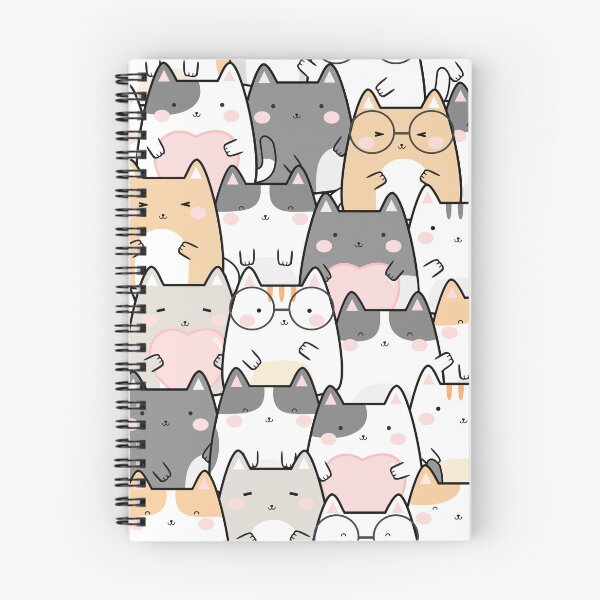 Item preview, Kawaii Cats - Orange and Gray designed and sold by murkyswamp.