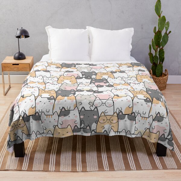 Item preview, Kawaii Cats - Orange and Gray designed and sold by murkyswamp.