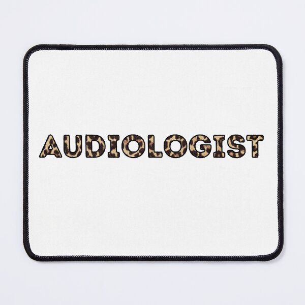 Aperçu de l'œuvre Audiologiste en imprimé léopard créée et vendue par Hear4theEars.