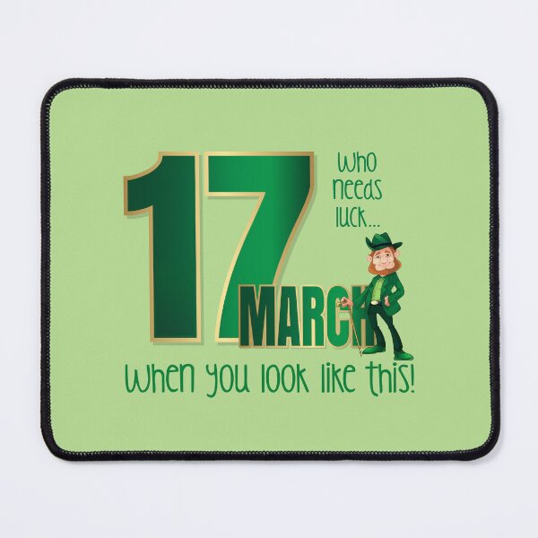 Item preview, Who Needs Luck... (on Green) designed and sold by PawsitiveMum.