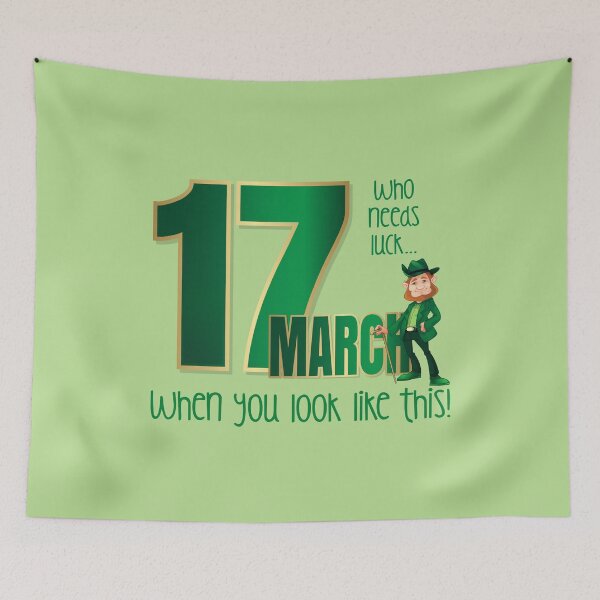 Item preview, Who Needs Luck... (on Green) designed and sold by PawsitiveMum.