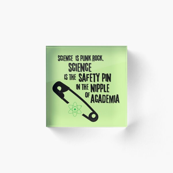 Item preview, La ciencia es punk rock designed and sold by InkThinkArt.