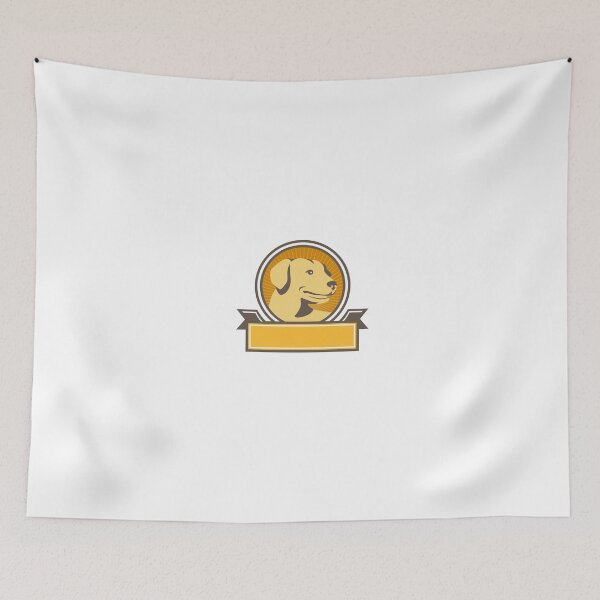 Item preview, Yellow Labrador Golden Retriever Head Circle Retro designed and sold by patrimonio.