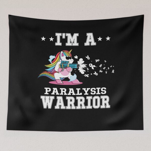 Item preview, Funny Unicorn I'm A Paralysis Warrior designed and sold by heppenp.