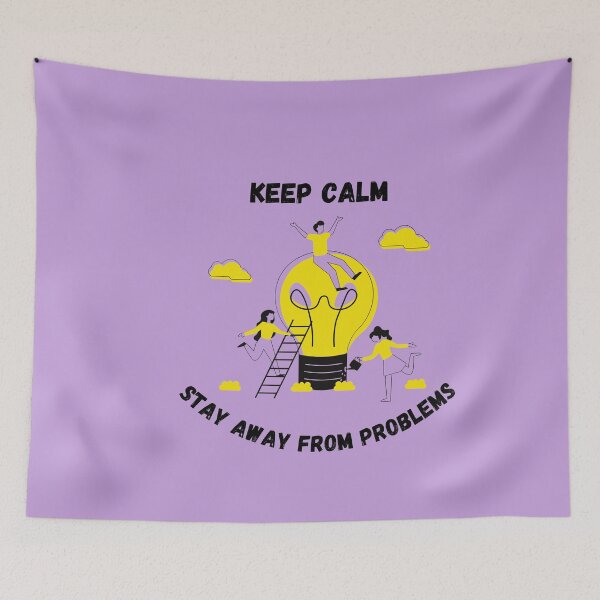 Item preview, Keep calm and stay away from problems designed and sold by Eve :).