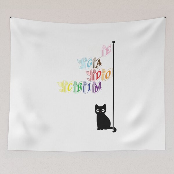 Item preview, Funny Men Black Cat Flag Be Gay Do Crime Awesome For Music Fan designed and sold by JimmieLang.