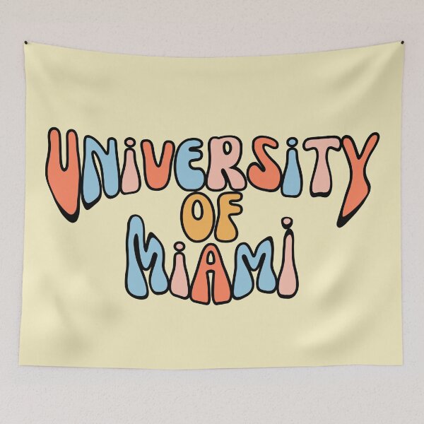 Artikelvorschau, Retro Beach College der Universität von Miami entworfen und verkauft von reannyn.