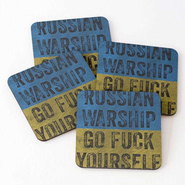 Item preview, Russian WarShip Go Fuck Yourself, Free Ukraine, Ukrainian American, Support The Ukraine designed and sold by cedericoran.