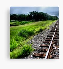 wrong side of the tracks Canvas Print