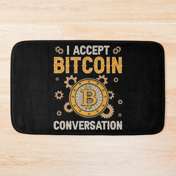 Item preview, I Accept Bitcoin Conversation designed and sold by murkyswamp.