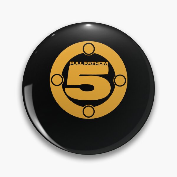 Item preview, Full Fathom 5 Circle Logo in Yellow designed and sold by ivinfarris.