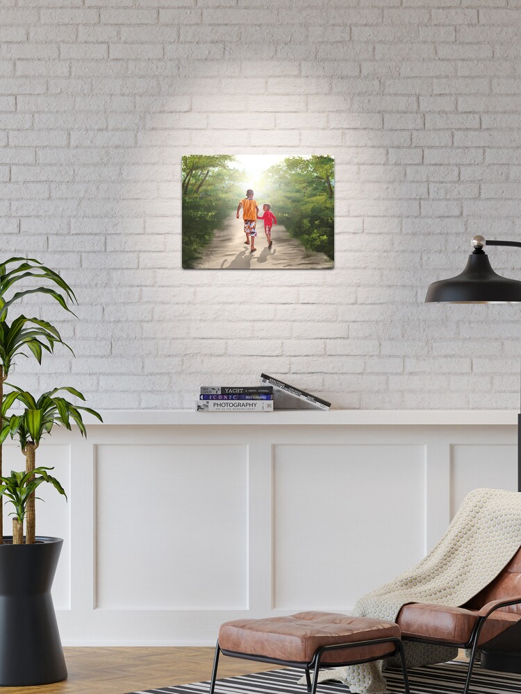 Thumbnail 1 of 4, Metal Print, Digital Brothers Keeper 1 designed and sold by wayneflint.