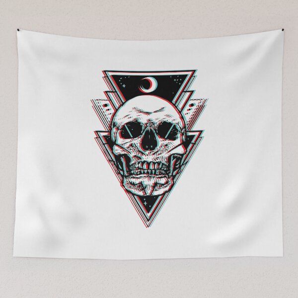 Item preview, Music Vintage Retro Geometric Celestial Glitch Skull Love You Fans designed and sold by JimmieLang.