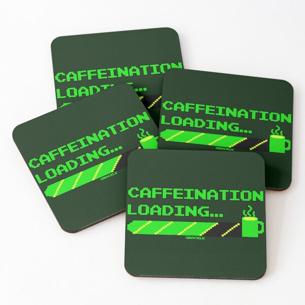 Item preview, Retro Caffeine Meter (Green Version) designed and sold by JanGrackle.