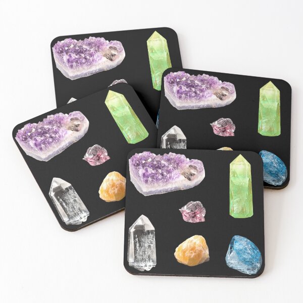 Item preview, Crystals and Gemstones Sticker Pack, Colorful Gems, Healing Stones designed and sold by Black11Flamingo.