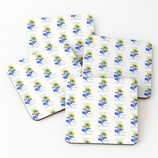 Item preview, Stand with Ukraine blue and yellow sunflower designed and sold by anunusualwoman.