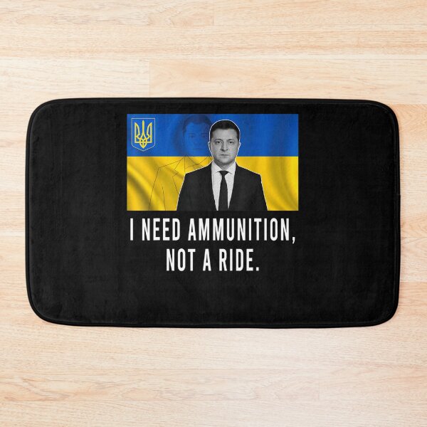 Item preview, Volodymyr Zelensky I Need Ammunition, Not A Ride Ukraine T-Shirt designed and sold by stanton88.