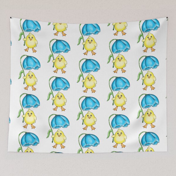 Item preview, Duck Under Blue Flower  designed and sold by missmann.