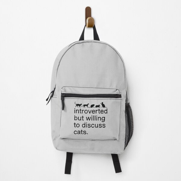 Item preview, Funny Quote Cat Lover - Introverted but willing to discuss cats designed and sold by namiabi.