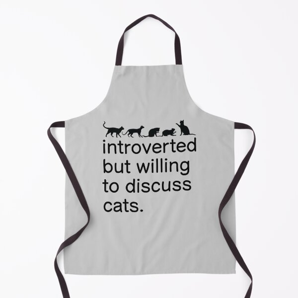 Item preview, Funny Quote Cat Lover - Introverted but willing to discuss cats designed and sold by namiabi.