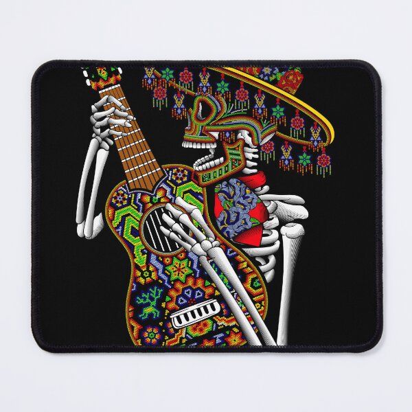 Item preview, mexican skull guitar designed and sold by cat poe.