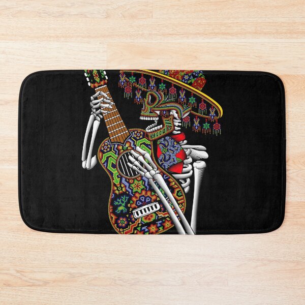Item preview, mexican skull guitar designed and sold by cat poe.