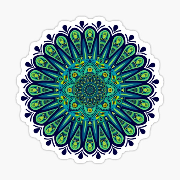 Aperçu de l'œuvre Mandala de paon Tentures créée et vendue par ElleMars.
