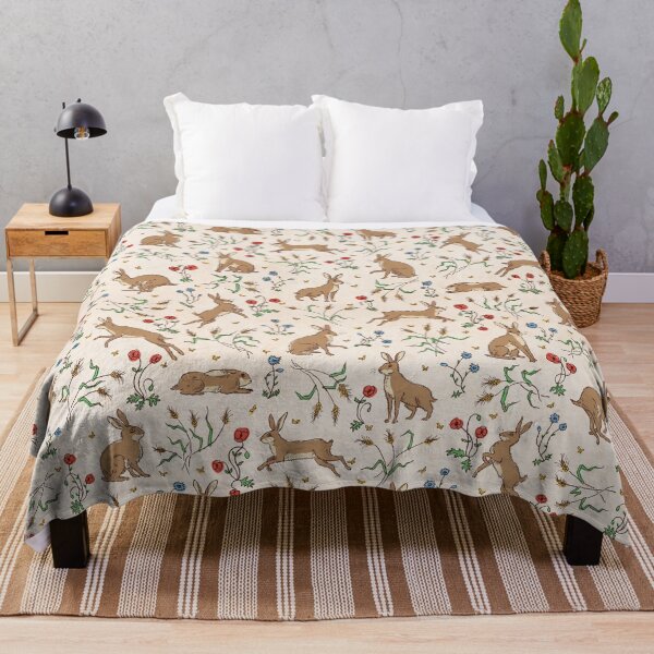 Item preview, Hares and flowers — wheat designed and sold by tanaudel.