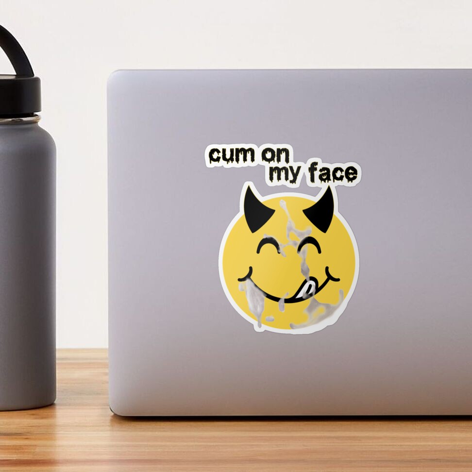 Cum face sticker