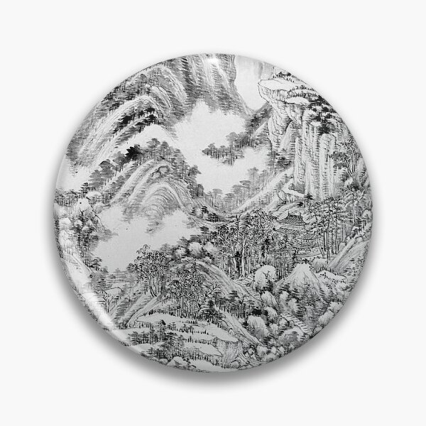 Item preview, Landscape in the style of Huang Gongwang | 1666 | Wang Shimin |  designed and sold by Atomiccat.