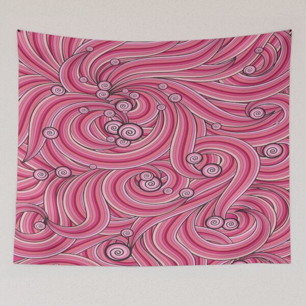 Item preview, pink swirls  designed and sold by WinkyDoodle.